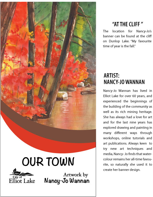 Nancy-Jo Wannan's "At the Cliff" Banner Art and Biography