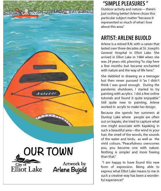 Arlene Bujold's "Simple Pleasures" Banner Art and Biography