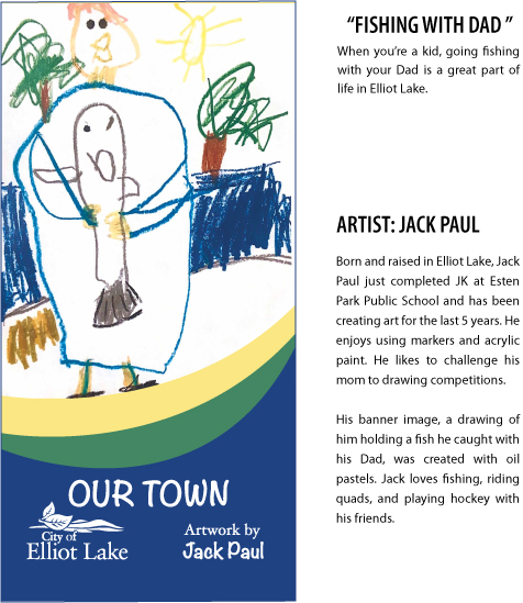 Jack Paul's "Fishing with Dad" Banner Art and Biography