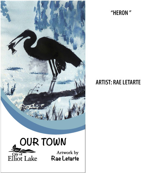Rae Letarte's "Heron" Banner Art and Biography