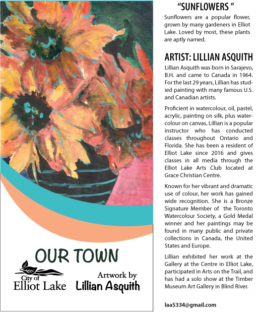Lillian Asquith's "Sunflowers" Banner Art and Biography