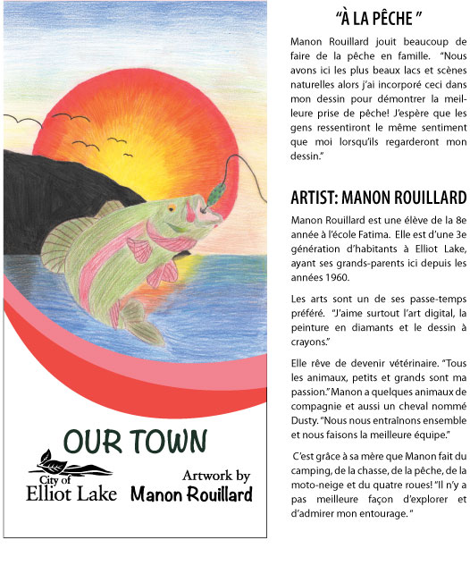 Manon Rouillard's "A La Peche" Banner Art and Biography