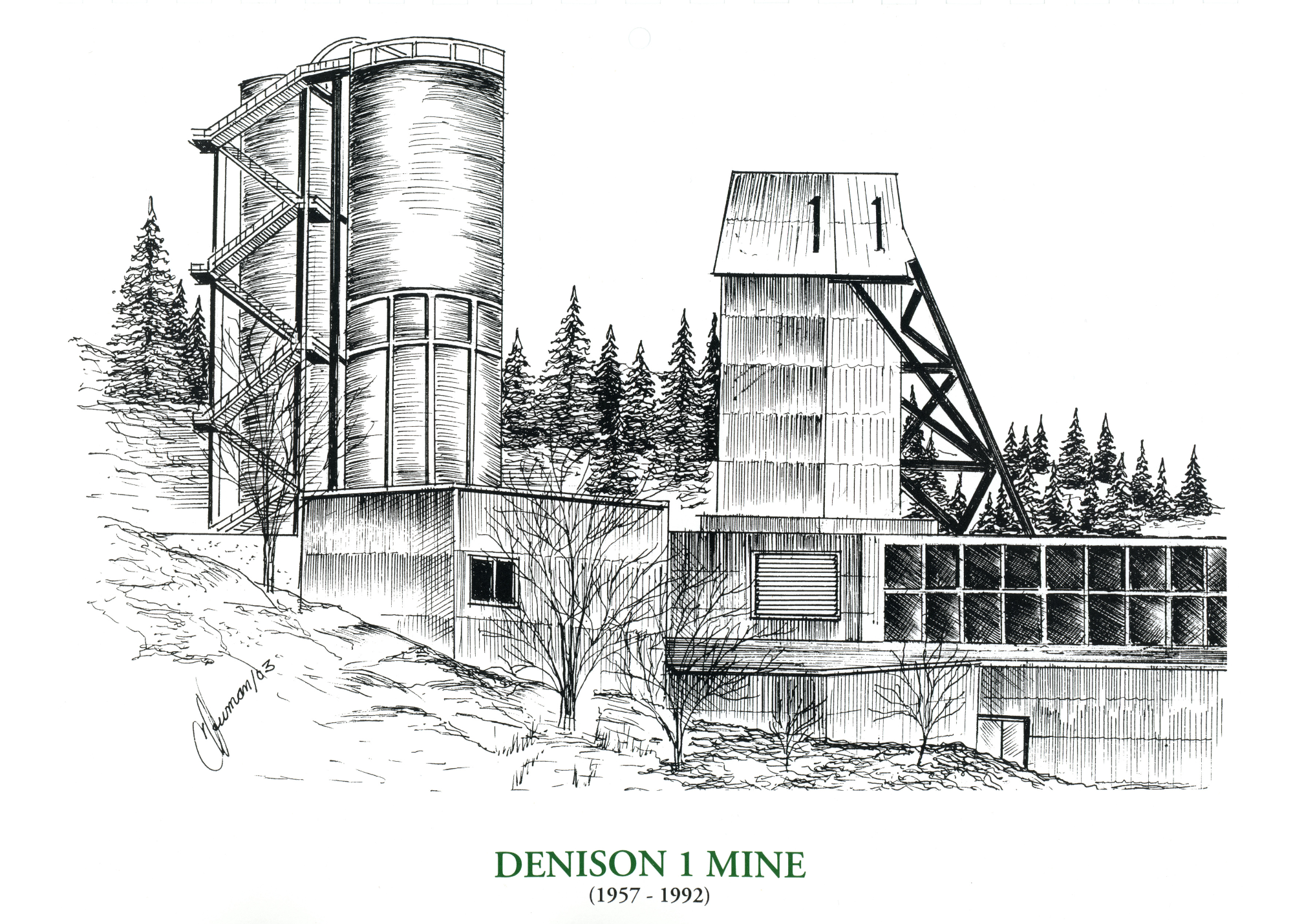 Artwork of Denison I Mine